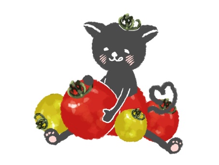 mini tomato black cat, , JPG and PNG