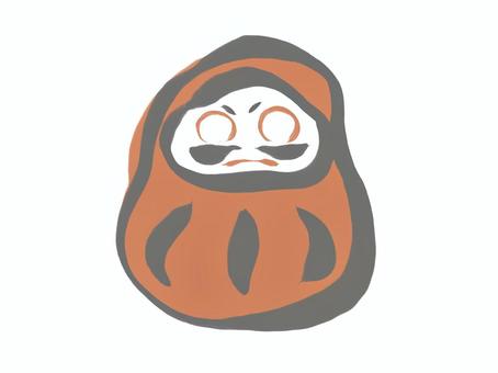目の入っていないだるま 目の入っていないだるま だるま,縁起物,目入れ,受験,合格,必勝,祈願,開運,願い事,験担ぎのイラスト素材