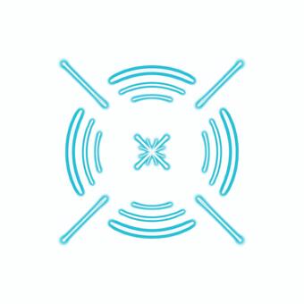 サイバー照準 水色 ターゲット,狙撃,丸,照準,スナイパー,ロックオン,素材,射撃,銃撃,銃のイラスト素材