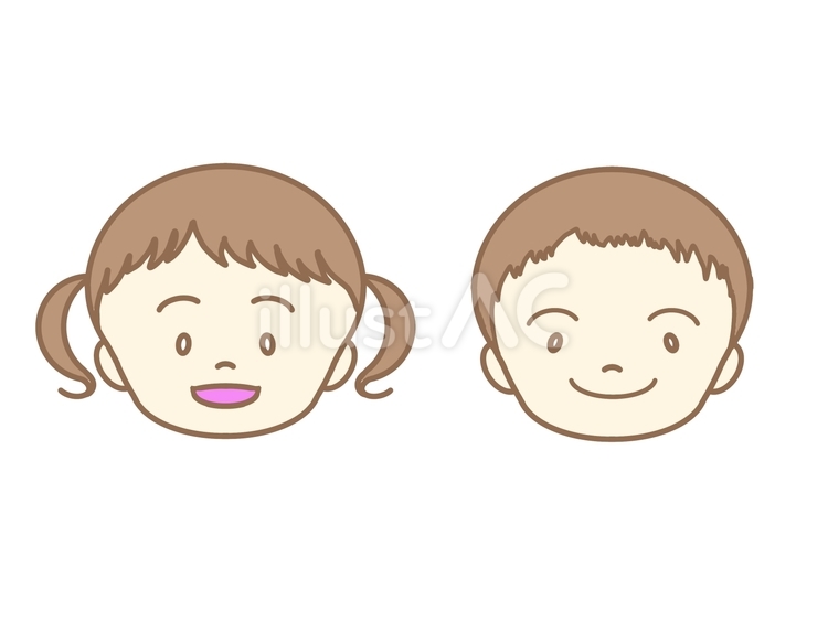 園児　男の子と女の子 園児,男の子,女の子のイラスト素材