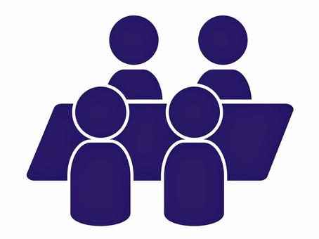 ミーティング(会議)のシルエット ミーティング(会議)のシルエット 会議,シルエット,ミーティング,ピクトグラム,ディスカッション,アイコン,商談,打ち合わせ,マーク,話合いのイラスト素材