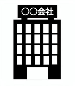 会社アイコン 会社アイコン 株式会社,会社,企業,ビル,オフィス,シンプル,イメージ,挿絵,就業,外観のイラスト素材