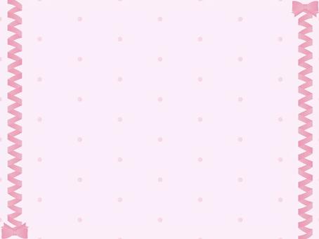 ゆめかわリボン背景（ピンク） ゆめかわ,背景,かわいい,ピンク,リボン,壁紙,ドット,素材,プレゼントのイラスト素材