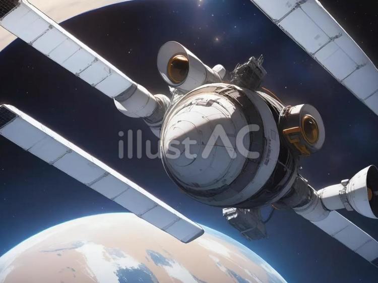 宇宙衛星2 宇宙,衛星,宇宙衛星のイラスト素材