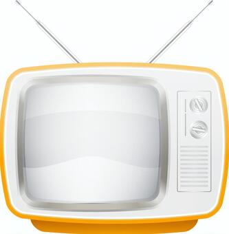 TV with retro antenna, retro, old days, crt, JPG, PNG and AI