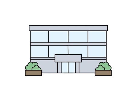 市役所の庁舎 行政,市役所,自治体,県庁,区役所,庁舎のイラスト素材