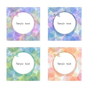 麻の葉模様の正方形フレームセット 麻の葉,フレーム,正方形,模様,和柄,パステル,セット,和,丸,ドットのイラスト素材