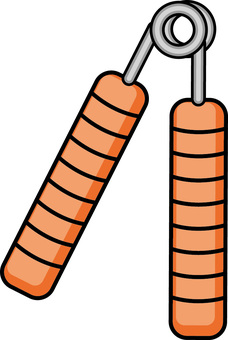 ハンドグリップ握力　 ハンドグリップ,握力,トレーニング,道具,鍛える,線画のイラスト素材