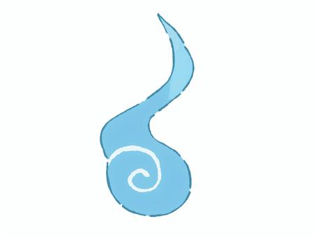 人魂(ひとだま) ひとだま,人魂,魂,お盆,お彼岸,幽霊,お化け,ホラー,シンプル,かわいいのイラスト素材