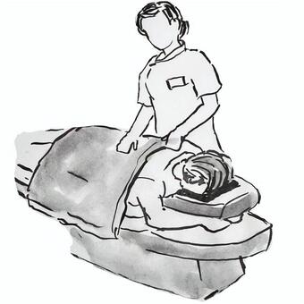 マッサージ マッサージ師,マッサージ,健康,指圧,生体,塗り絵,バスタオル,接骨医院のイラスト素材