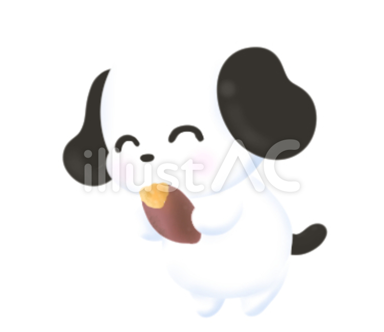 焼き芋とビーグル犬 焼き芋とビーグル犬 ビーグル,犬,動物のイラスト素材