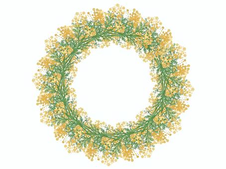 Mimosa frame, JPG and PNG Mimosa frame, mimosa, spring, frame, JPG and PNG