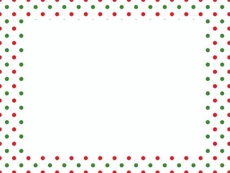 クリスマス　ボーダーフレーム　パターン