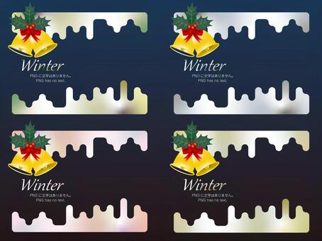 Illustration, Illustration, christmas, bell, frame,