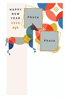 グラフィックフレーム年賀状