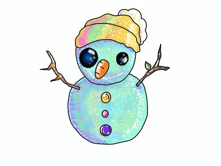 ゆきだるまさん ゆきだるまさん 雪だるま,冬,ゆきだるまのイラスト素材