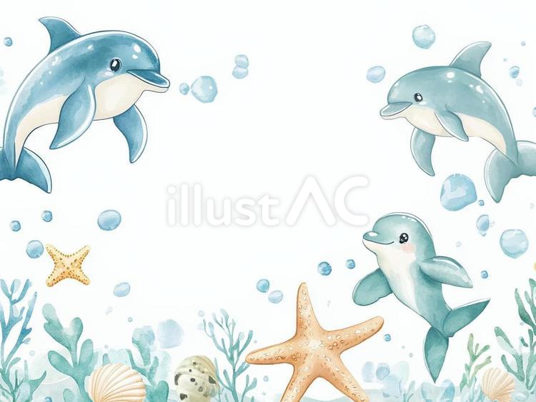 枠のイラスト 枠,カワイイ,動物のイラスト素材