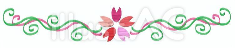 さくらフレーム 桜,飾り罫,ラインのイラスト素材