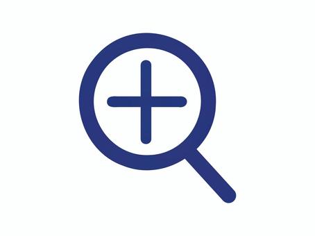 シンプルな拡大アイコン(青) シンプルな拡大アイコン(青) 拡大,アイコン,シルエット,虫眼鏡,ルーペ,プラス,ズーム,マーク,記号,単品のイラスト素材