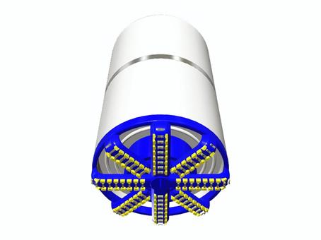 シールドマシン シールドマシン シールドマシン,掘削機,シールド工法,トンネル,工事,機械のイラスト素材
