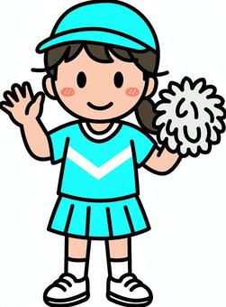 青の応援する女の子です。