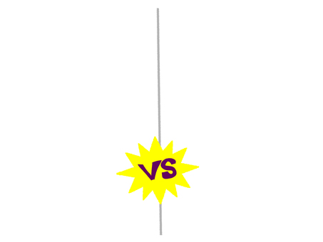 插圖, vs, 坯料, 攤牌, 