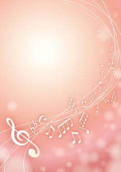 AC_音楽_タテ_07 音符,音楽,おしゃれ,背景,フレーム,音楽会,ピアノ,発表会,ピアノ教室,五線譜のイラスト素材