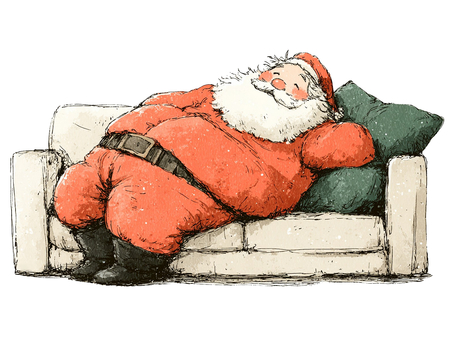 サンタクロース【1】 サンタクロース,クリスマス,xmas,クリスマスイラスト,冬,プレゼント,サンタ,クリスマスパーティー,雪,冬イラストのイラスト素材