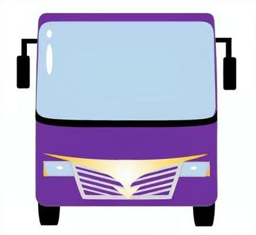 バス75 バス,観光バス,大型バス,正面,ビジネス,ユニーク,オリジナル,イラスト,車,乗り物のイラスト素材