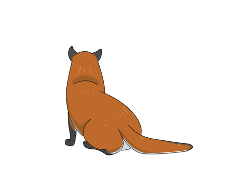 Illustration, uma raposa, raposas vermelhas, animal, 
