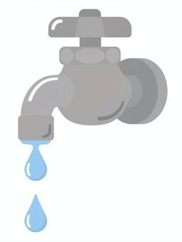 #3357水道 #3357水道 水道,蛇口,給水,水滴,雫,水,設備,管,パイプ,キッチンのイラスト素材