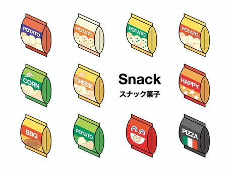 Illustration, bag sweets, sweets, snack, 