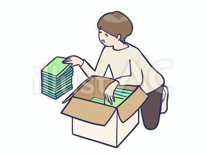 荷造りする人 1