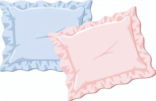 枕 枕,寝具,睡眠,寝る,眠る,就寝,安眠,快眠,仮眠,過眠のイラスト素材