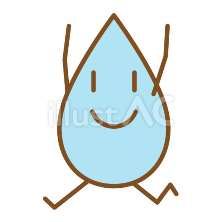 しずく_3 しずく,雫,ワンポイントのイラスト素材