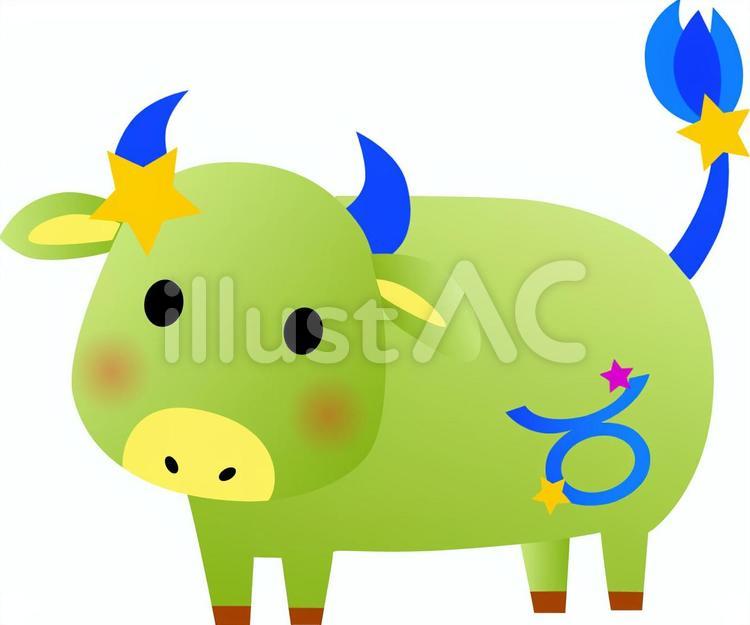おうし座 牡牛座,十二星座,雄牛のイラスト素材