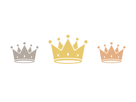 Illustration, crown, rank, icon, 