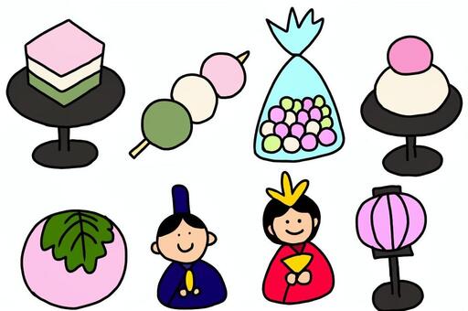 Illustration, hina matsuri, event, spring, 