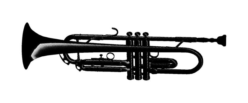 Illustration, trumpet, instrument, brass band, 