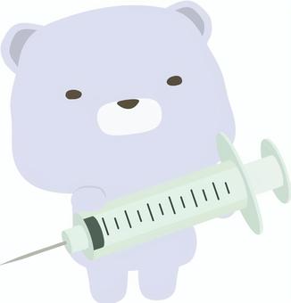 Syringe _ bear _ white, , JPG, PNG and AI