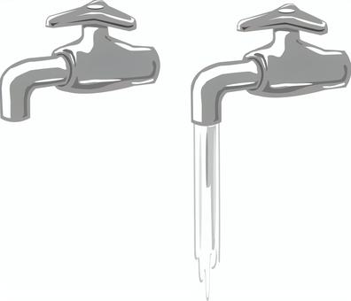 水道の蛇口 水,水道,蛇口,施設,商用フリー,デフォルメ,ベクター,イラストのイラスト素材