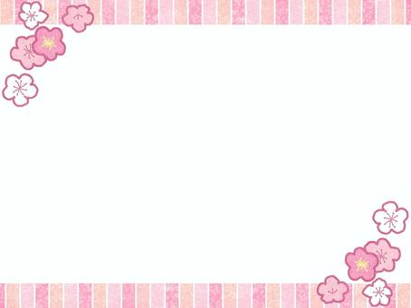 Japanese style frame, JPG Japanese style frame, frame, plum, flower, JPG