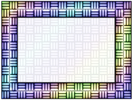 三崩し模様のフレ−ム 三崩し模様,フレ−ム,ポストカードのイラスト素材