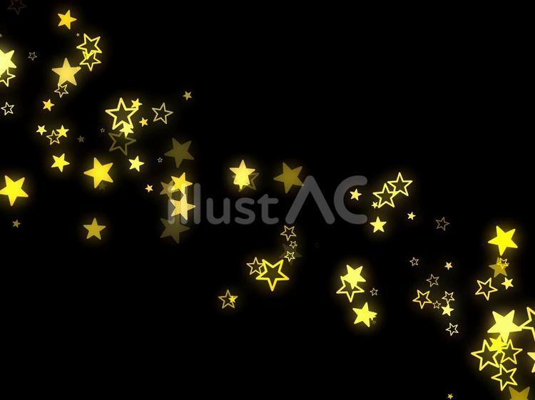 星エフェクト　黄色　発光 星,黄色,発光のイラスト素材