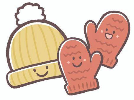 寒い冬の暖かい衣装のニット帽子と手袋 寒い冬の暖かい衣装のニット帽子と手袋 冬,ニット帽,手袋,防寒具,寒い,12月,1月,2月,帽子,衣装のイラスト素材