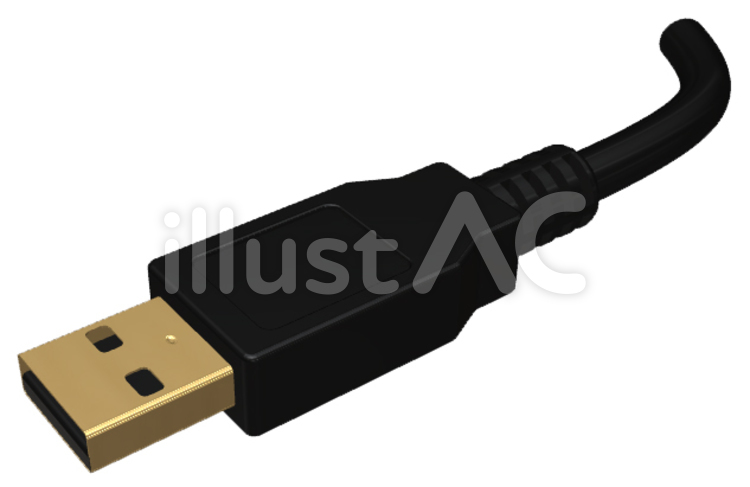 USBケーブル usbケーブル,usb,ケーブルのイラスト素材