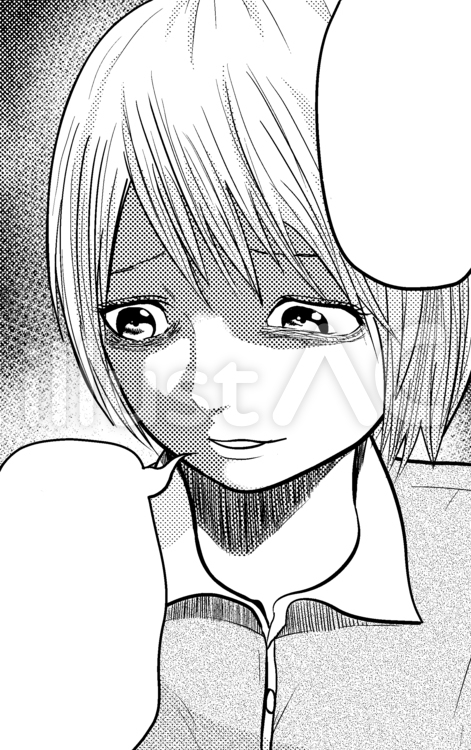漫画吹き出し落ち込む女の子 漫画吹き出し,吹き出し,漫画セリフのイラスト素材