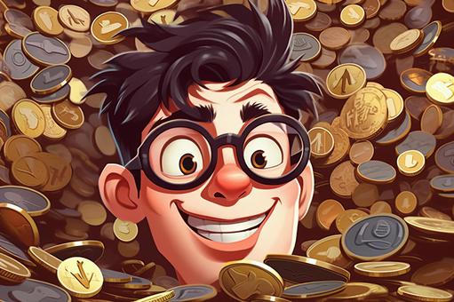 man making money, JPG man making money, money, male, a smile, JPG