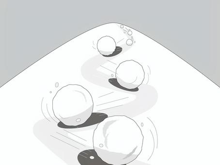 雪だるま式 雪だるま式,膨らむ,増える,急速,加速,借金,資産のイラスト素材