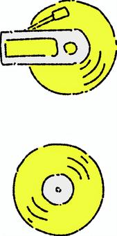ポータブルレコードプレーヤー 単色 ポータブルレコードプレーヤー 単色 イラスト,ベクター,ポータブル,レコード,プレイヤー,レトロ,アンティーク,なつかし,ミュージック,線画のイラスト素材